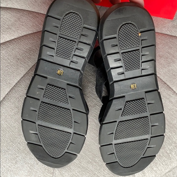 Wishbone Gioia Black Wedge Sandal - Suede - Picture 8 of 10